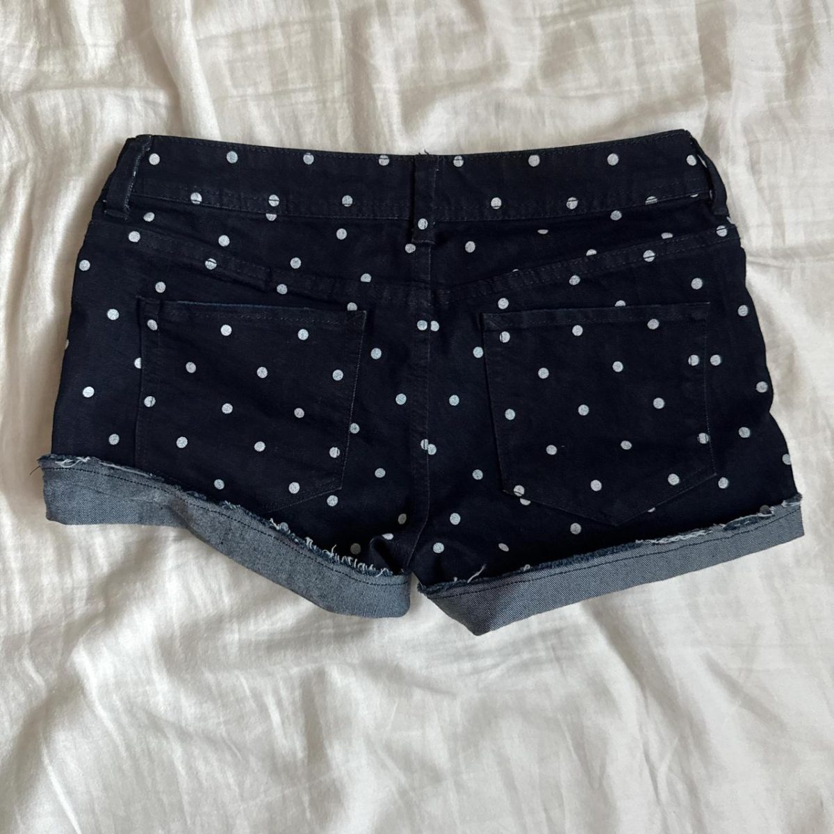 Women's Navy and Black Shorts - Image 2