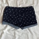 Women's Navy and Black Shorts - Image 2
