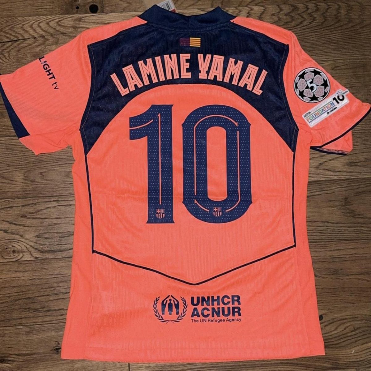 Fc Barcelona orange kit Lamine Yamal - Image 1