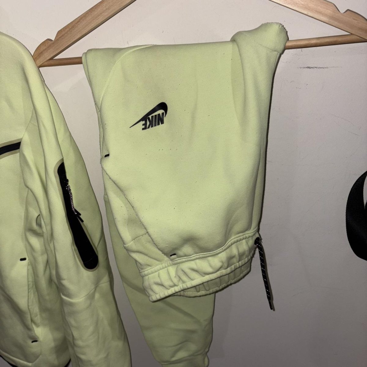 Nike Men's Neon Green Tech Suit - Image 3