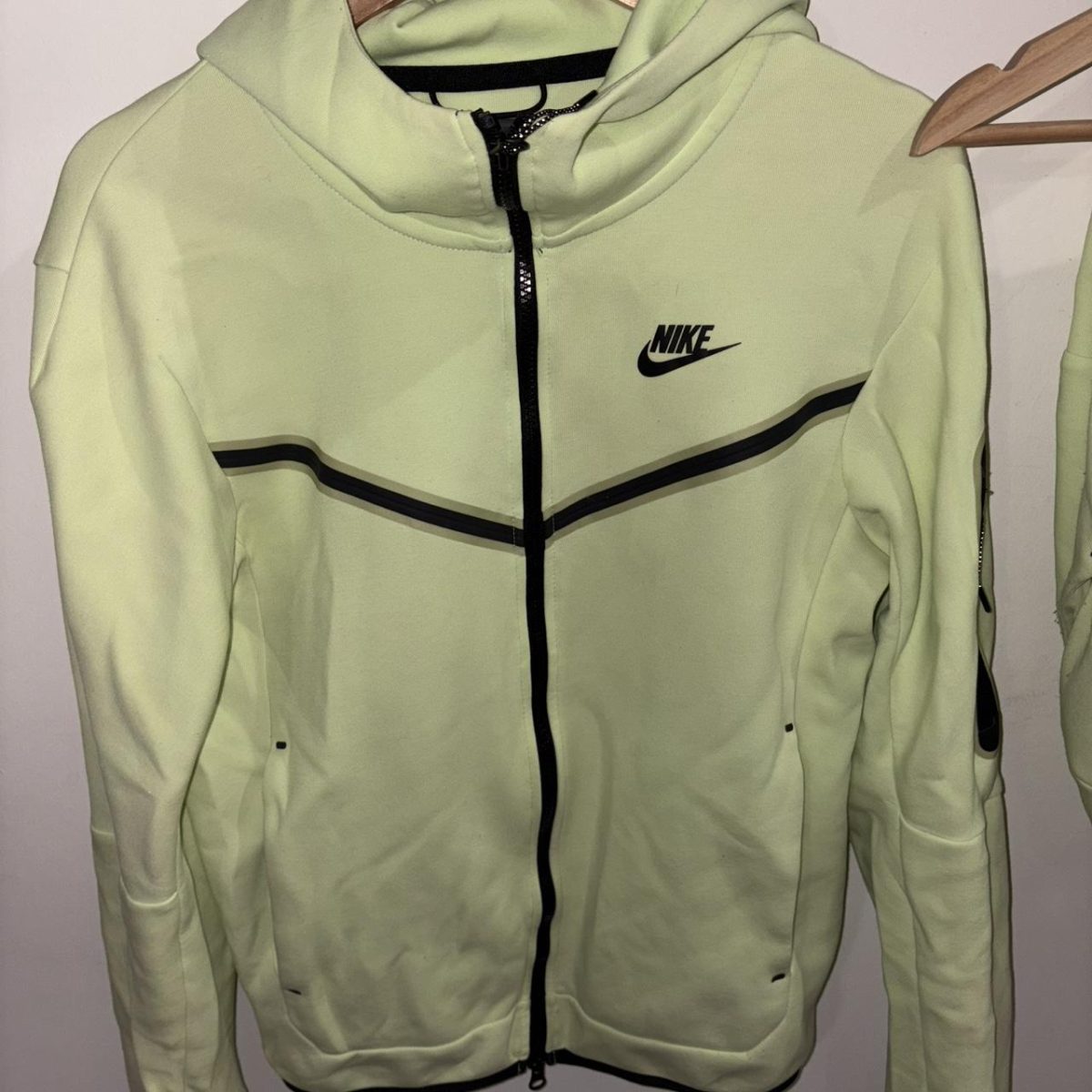 Nike Men's Neon Green Tech Suit - Image 2