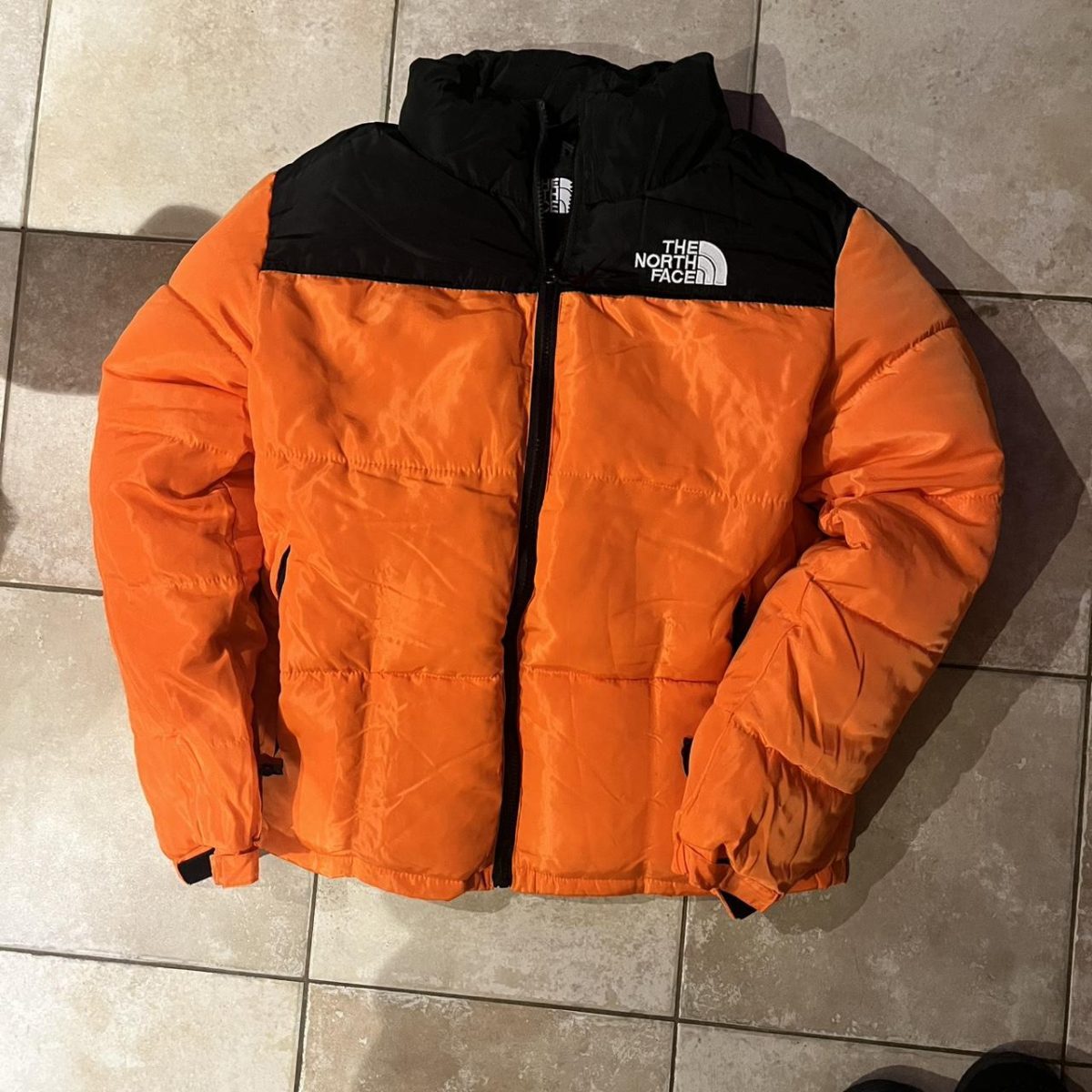The North Face  Orange Women's Puffer Jacket - Image 1