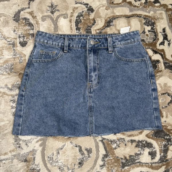 Women's Blue and Navy Skirt