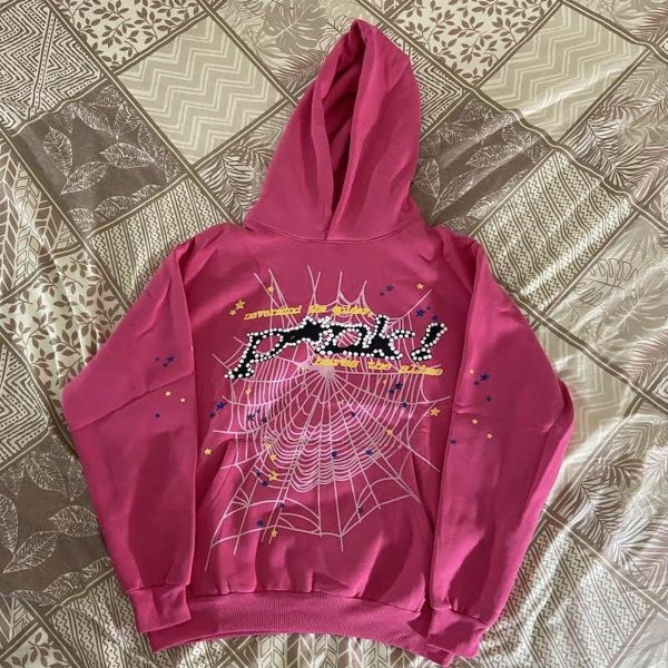 Pink Spider Web Hoodie