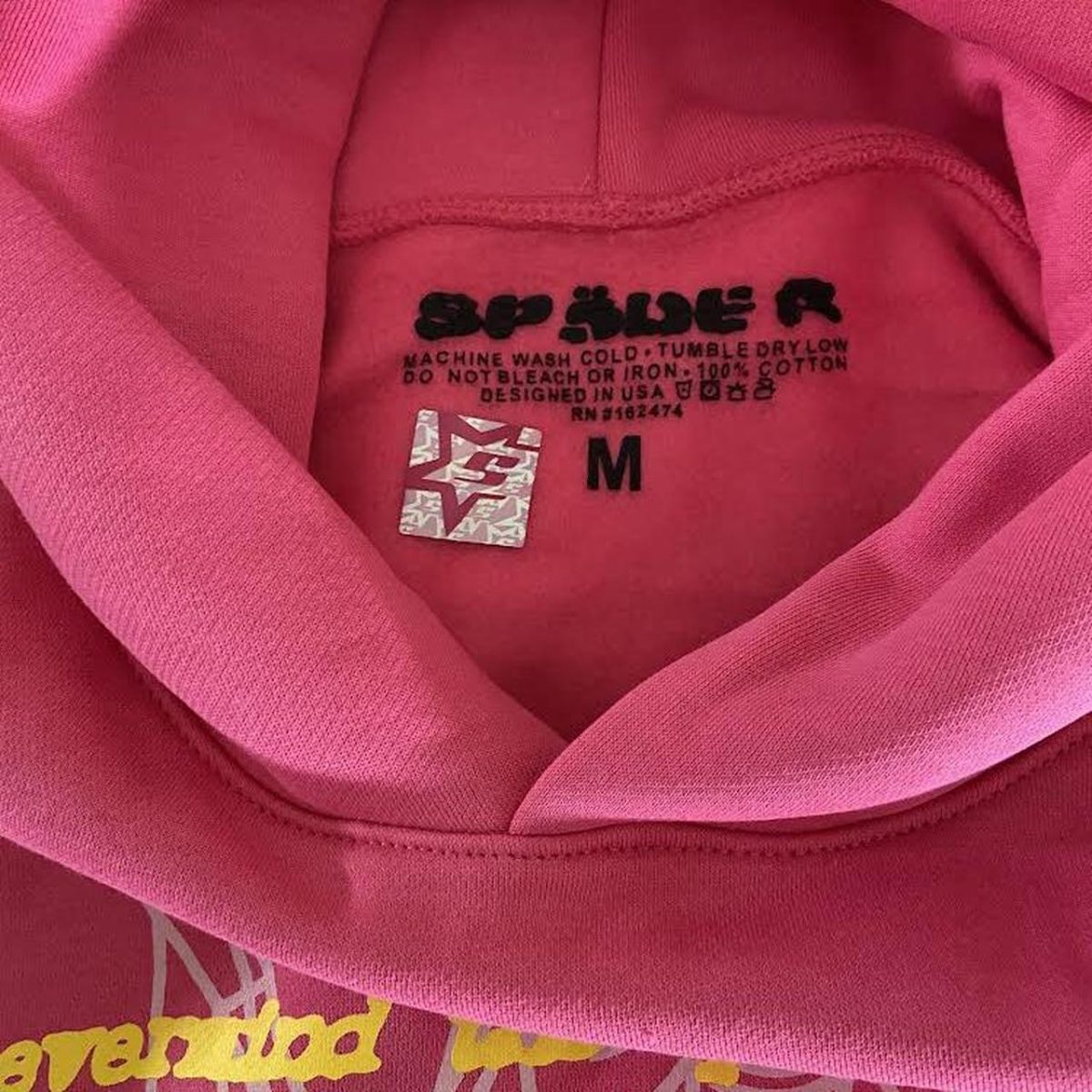 Pink Spider Web Hoodie - Image 3