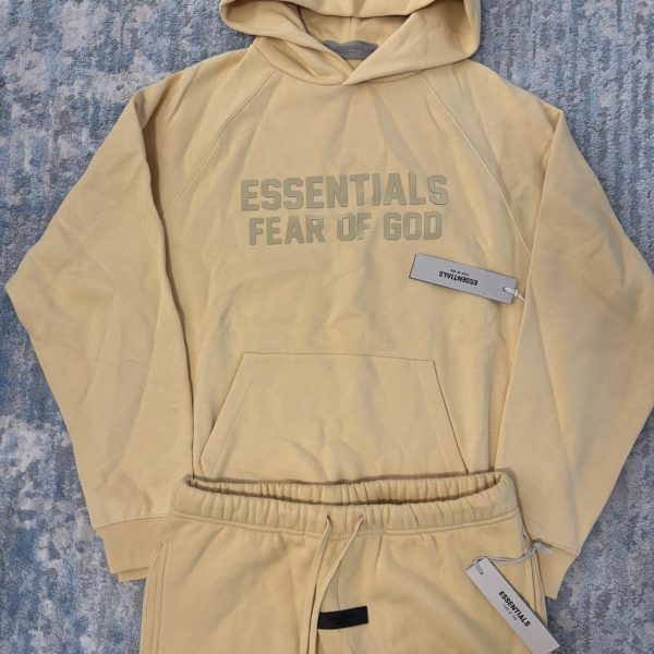 Essentials Men's Yellow and Cream suit