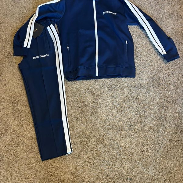 Palm Angels Men's Navy Blue Suit