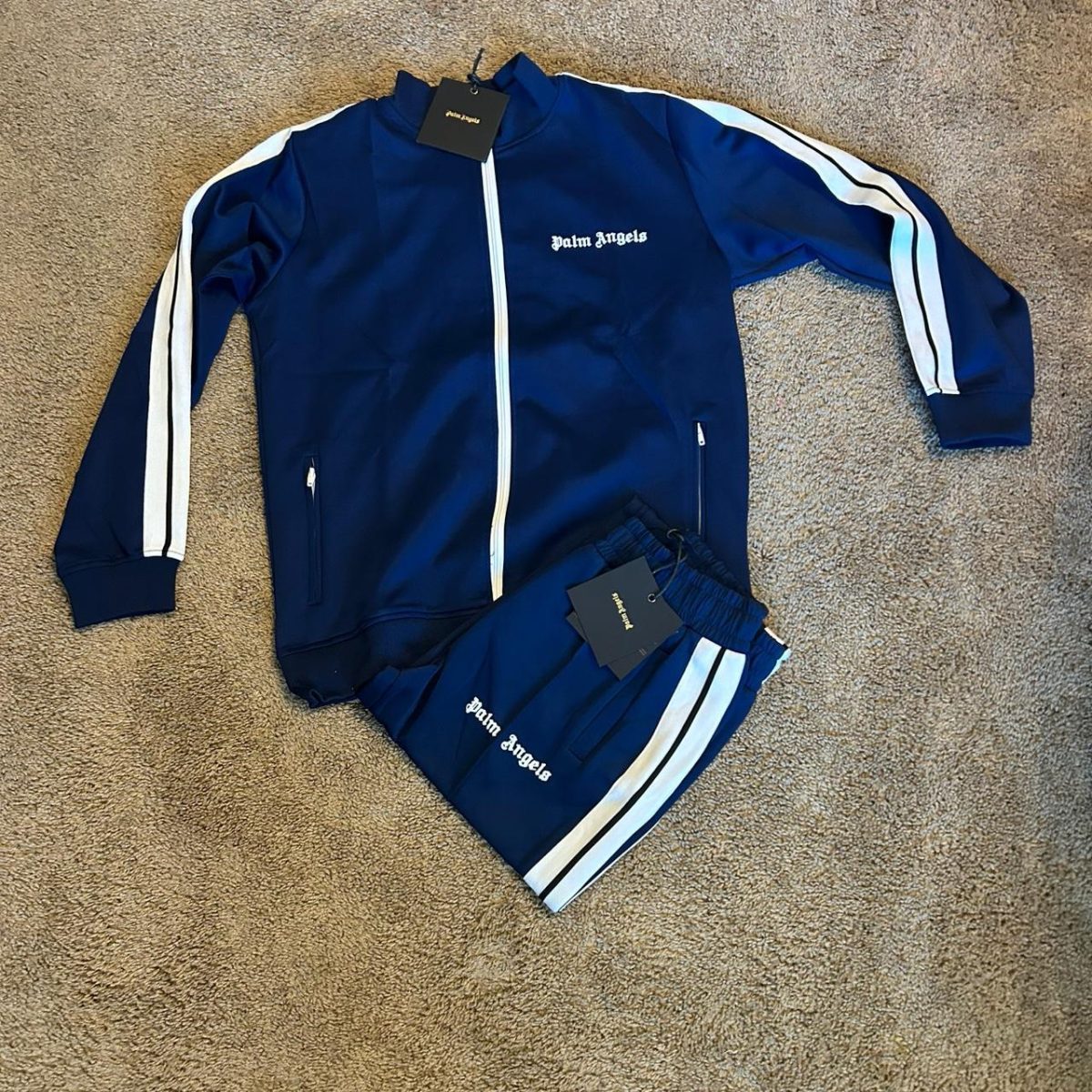 Palm Angels Men's Navy Blue Suit - Image 2