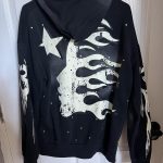 Hellstar Black and Navy Hoodie - Image 2