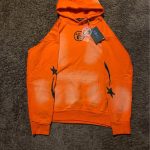 Hellstar Men's Orange Hoodie and Pants - Image 2