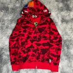BAPE  Red Hoodie