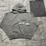 Essentials Grey fear of God Hoodie and shorts - Image 2