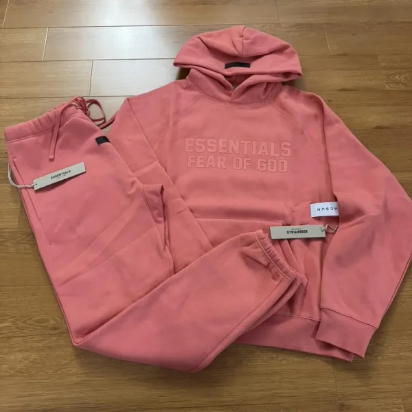 Essentials Men's Pink Tracksuit