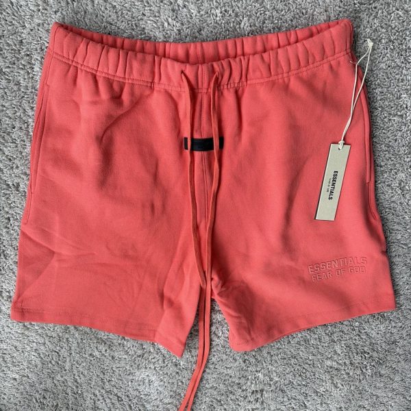 Essentials Fear of God Red Shorts