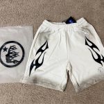 Hellstar Men's White and Cream Shorts