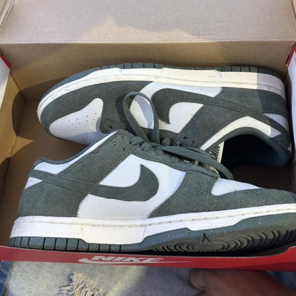 Grey Suede Nike Dunks