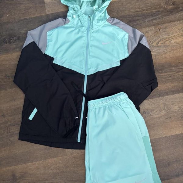 Nike Sky Blue And Black Miller Set