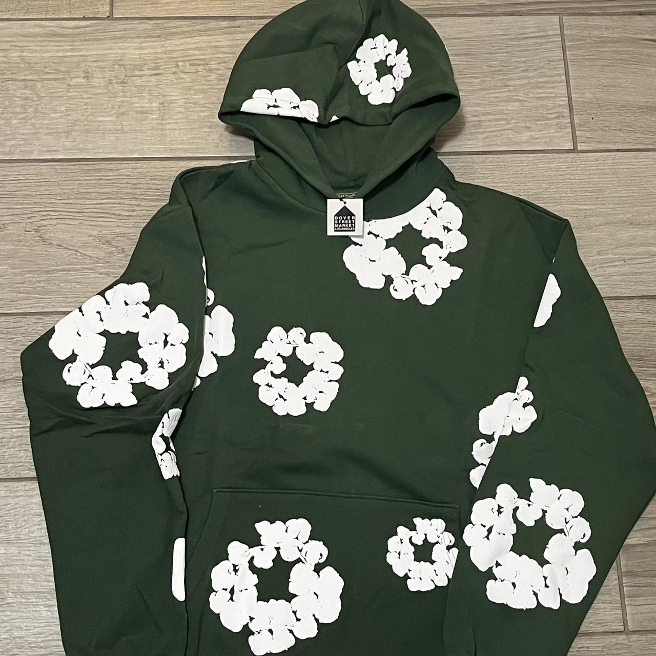 P0 - 2026-09-08T140307.353 Dark Green Denim Tears Hoodie - Image 1