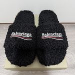Balenciaga Men's Black Slides