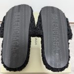 Balenciaga Men's Black Slides - Image 3