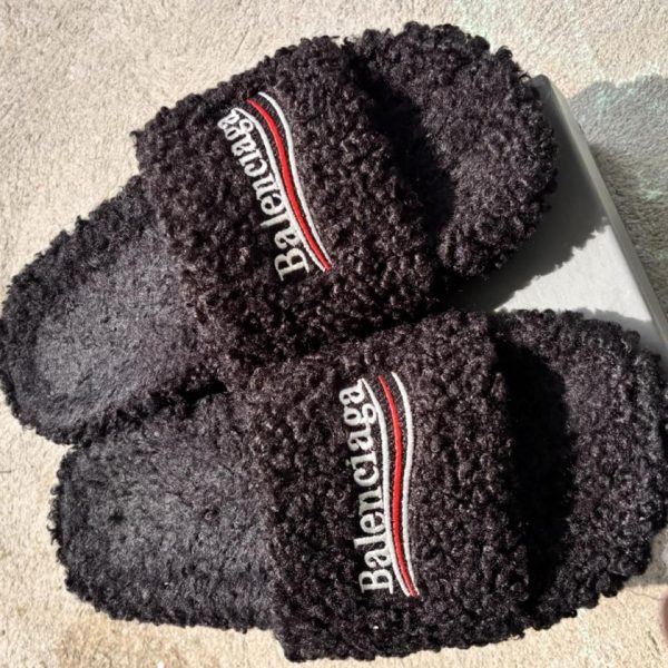 Balenciaga Men's Chocolate Slides