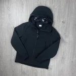 CP Company Shell Black Goggle Jacket