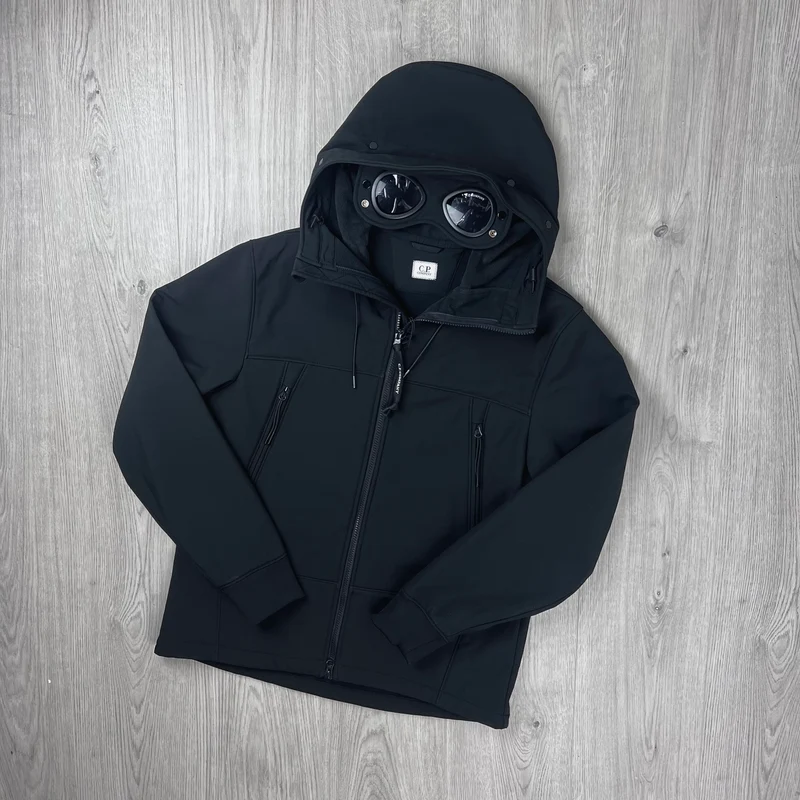 A5B918E1-2C61-4095-8AAC-B074E1615B33 CP Company Shell Black Goggle Jacket - Image 1