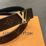 Men's Brown  LV Belt - Image 5