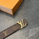 Men's Brown  LV Belt - Image 2