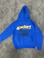 Blue Spider Web Hoodie
