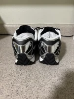 Silver  And Black Bottega Sneakers - Image 4